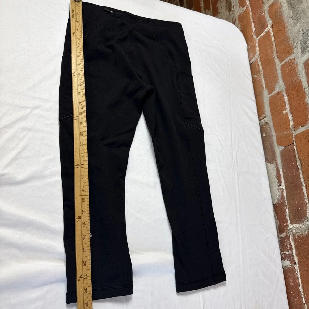 Lululemon Speed Up Crop Black Size 6 Side Pockets‎ Luxtreme Tight
